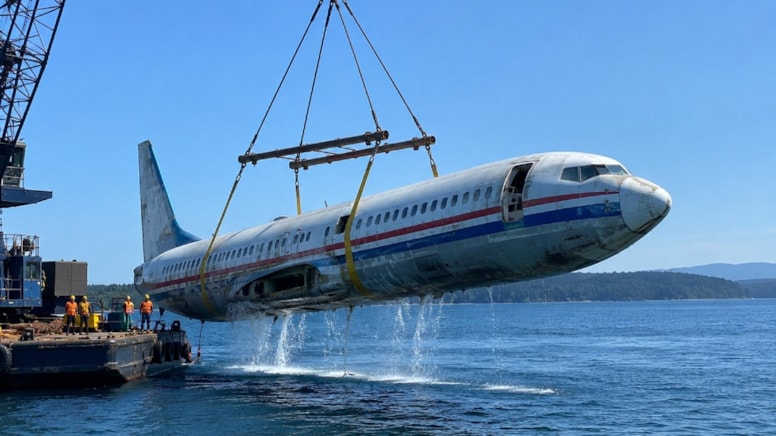 Boeing 737 Uçağı Denizin Dibinde Yapay Resife Dönüştü