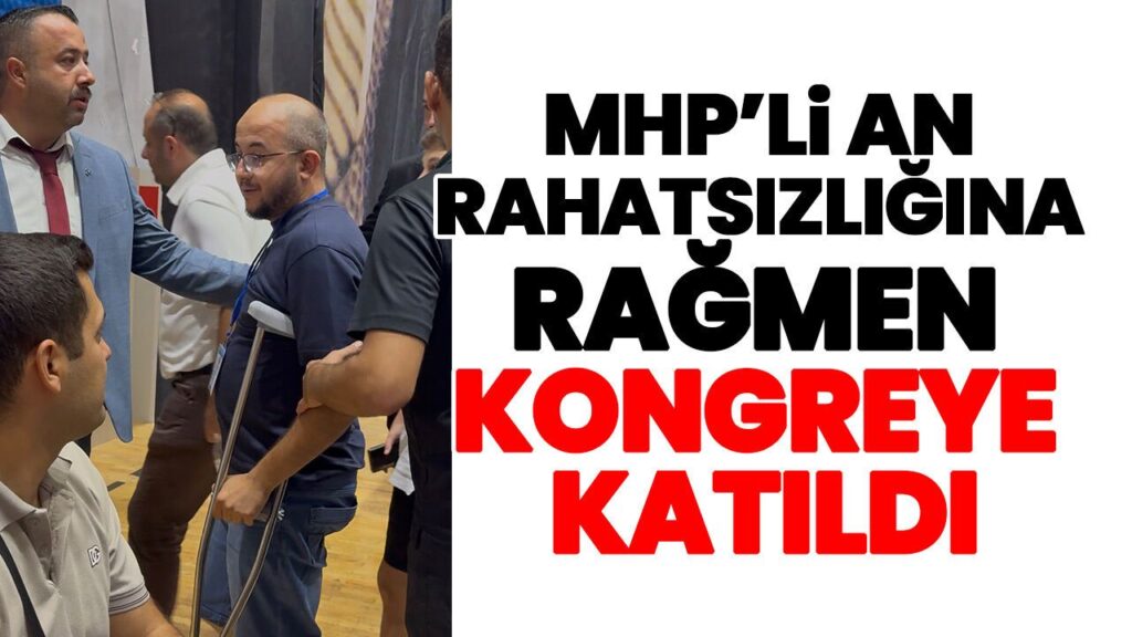 Ali An Ayağındaki Rahatsızlığa Rağmen Kongreye Katıldı