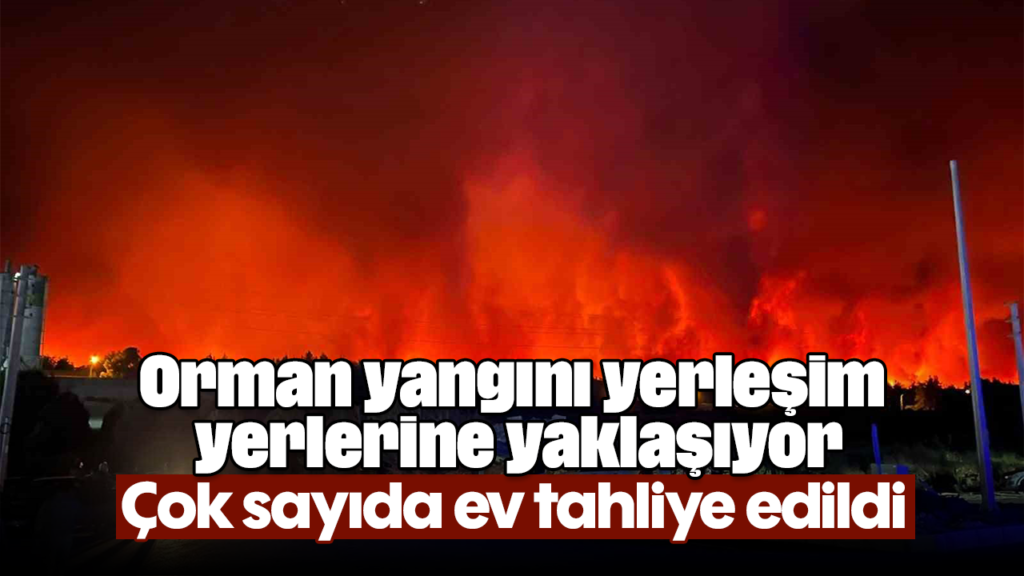 Antalya Aksu'da Orman Yangını: Çok Sayıda Ev Tahliye Edildi