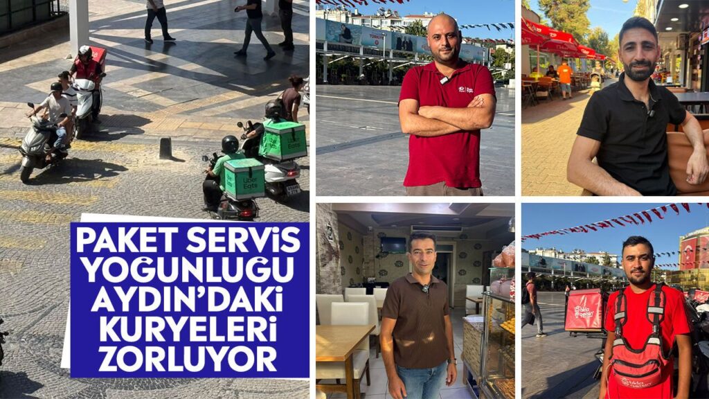 Aydın'da Paket Servis Yoğunluğu Kurye Çalışanlarını Zorluyor