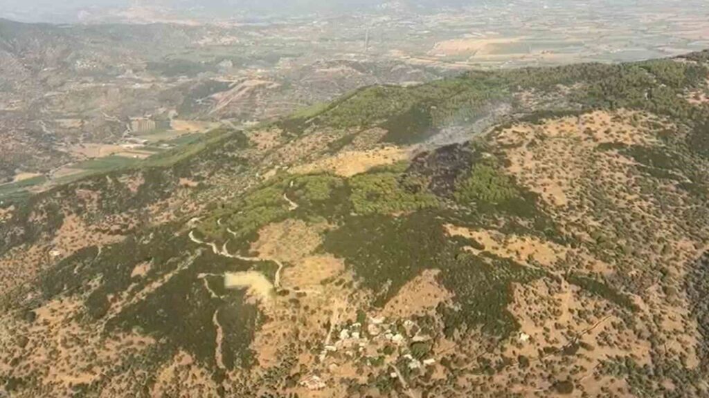 Çine'de Orman Yangını Kontrol Altına Alındı: 5 Helikopter ve 10 Dozer Çalışıyor