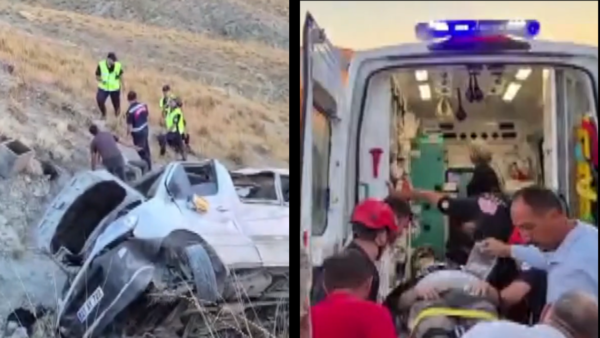 Elazığ Keban’da minibüs