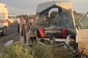 Koruklu Mahallesi’nde Minibüs