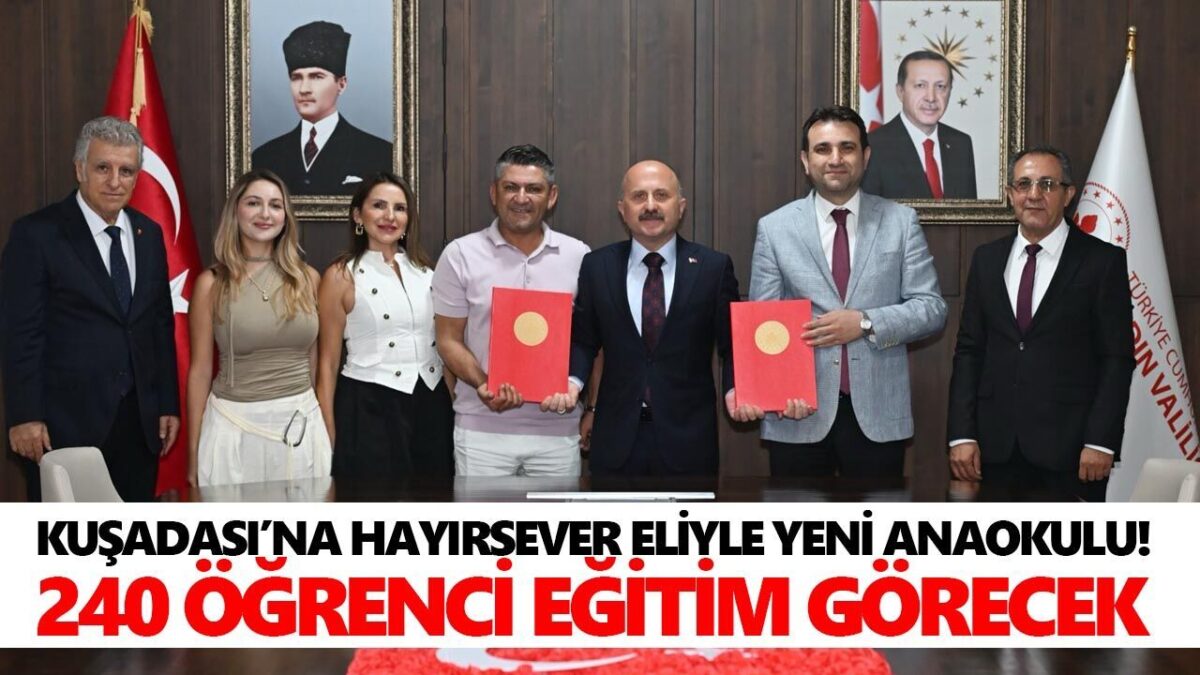 Kuşadası'na Hayırsever Desteğiyle