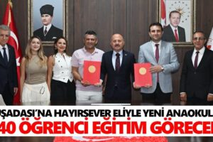 Kuşadası'na Hayırsever Desteğiyle