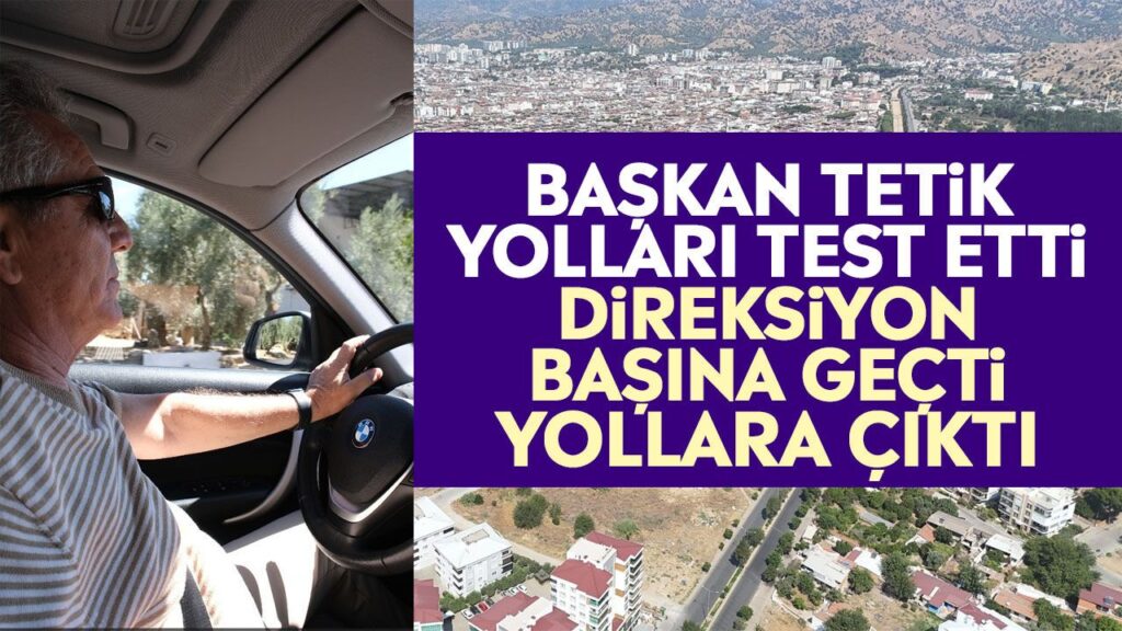 Nazilli Başkanı Ertuğrul Tetik, Yeni Asfaltı Test Ederek Onayladı