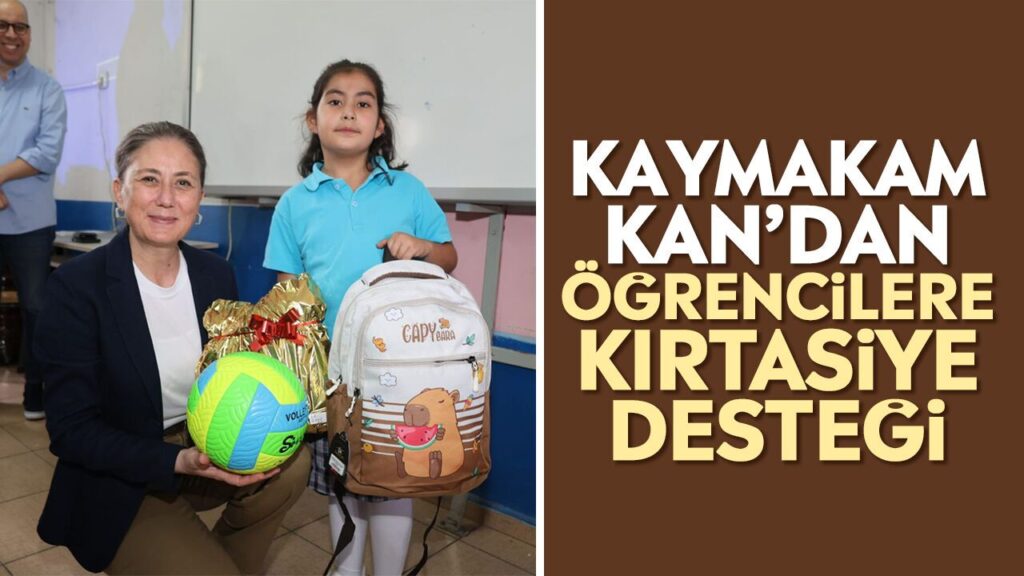 Nazilli Kaymakamı Okullara Kırtasiye Desteği Paylaştı