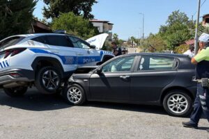 Nazilli’de Polis Aracı
