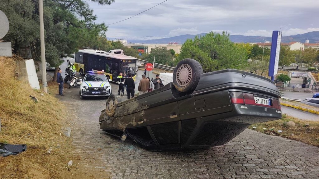 Aydın Zafer Mahallesi'nde Fren Arızası Otomobili Takla Attırdı