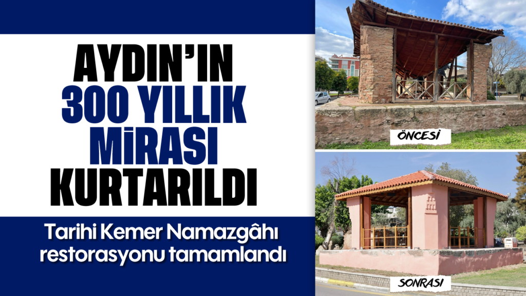 Aydın'da 300 Yıllık Camii Namazgahı Küllerinden Doğdu