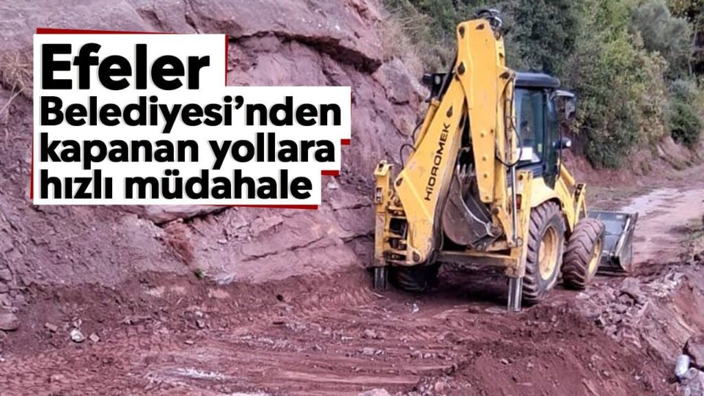 Efeler’de Yollara Biriken Malzemeler Hızla Temizlendi