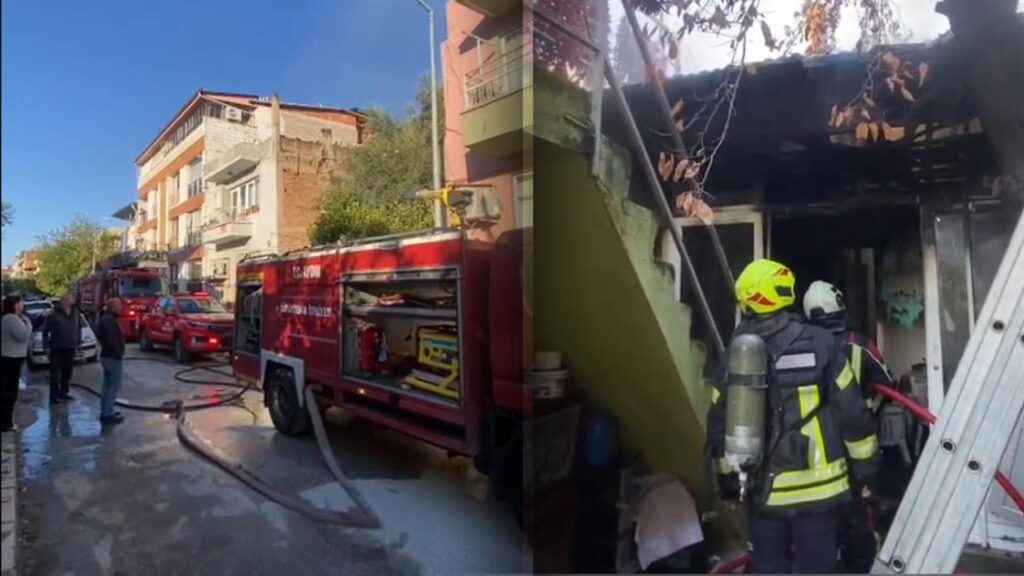 Elektrikli Battaniye Yangınında Yaşlı Adam Yıldıztepe Evinde Kurtuldu