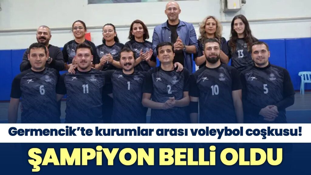 Germencik Belediyesi, Kurumlararası Voleybol Turnuvasında 3-0 Şampiyonlukla Taçlandırdı