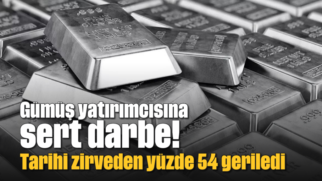 Gümüş Yatırımcıları Şokta: Tarihi Zirveden %54 Gerileme