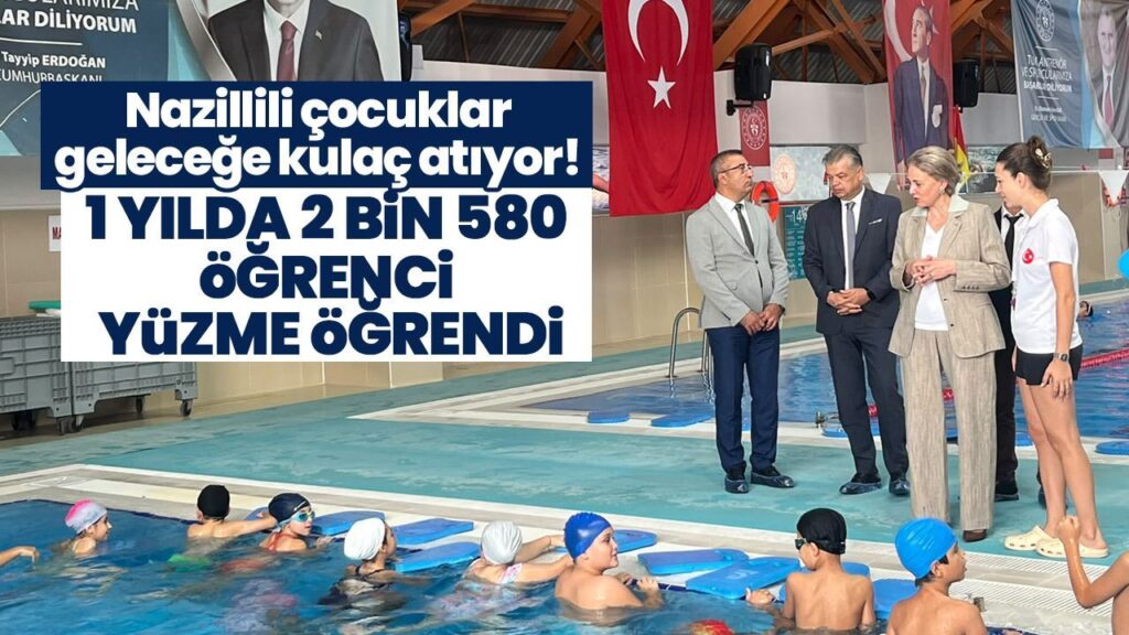 Nazilli'de 1 yılda 2.580 çocuğa yüzme öğretildi